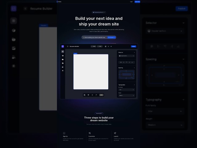 Build a stunning saaS website #nextjs #saas #modernui #landingpage #frontend #ui