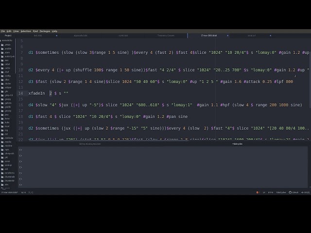covid quarentine livecoding TidalCycles 4/???