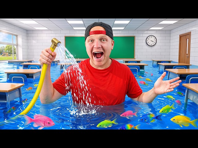 I Turned School Into A Fish Tank!