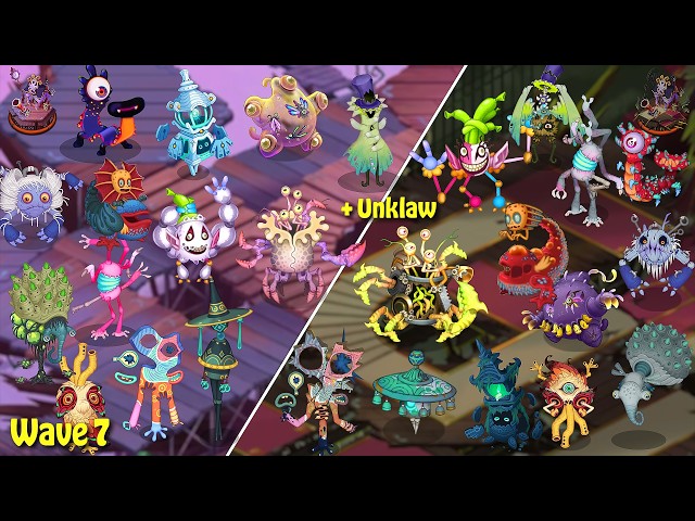 Major vs. Minor Paironormal Carnival Full Song Comparison - Wave 7 (My Singing Monsters)