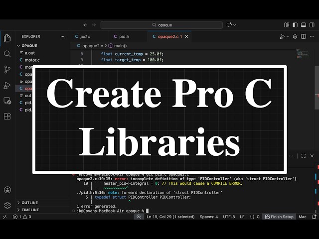 Firmware Engineer C Fundamentals | Opaque Pointers