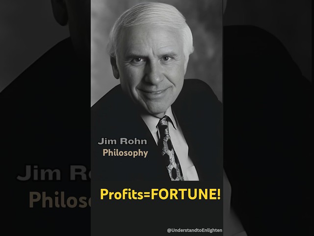 "Profits Are Better Than Wages" – Jim Rohn's Millionaire Mindset Advice 💼🔥 #shorts