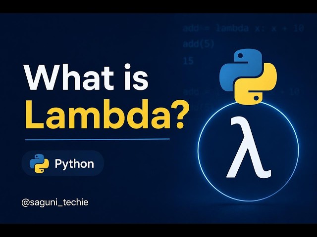Python Lambda Functions Explained in 20 Seconds  | Beginner Friendly