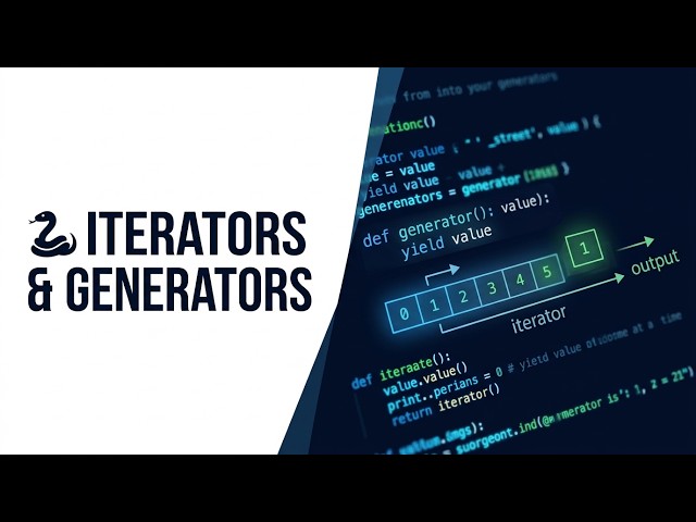 109🐍 Iterators and Generators in Python | iter(), next() & yield