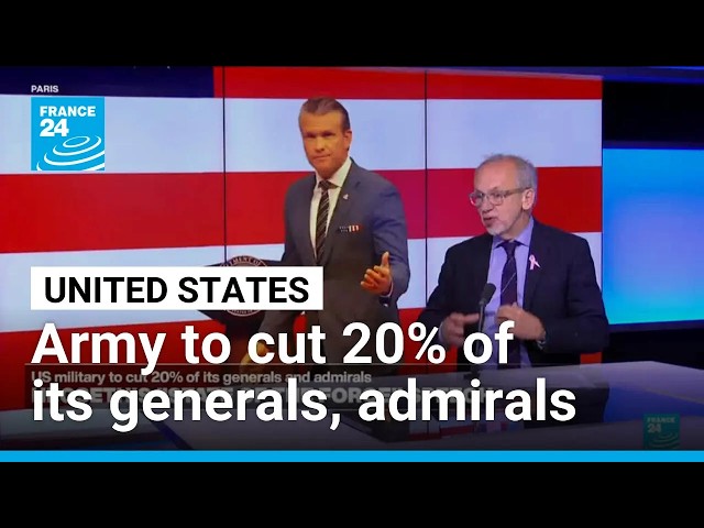 Hegseth 'state of the force' speech: US to cut number of generals, admirals by 20% • FRANCE 24