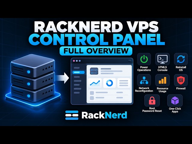 RackNerd VPS Control Panel Full Overview Tutorial