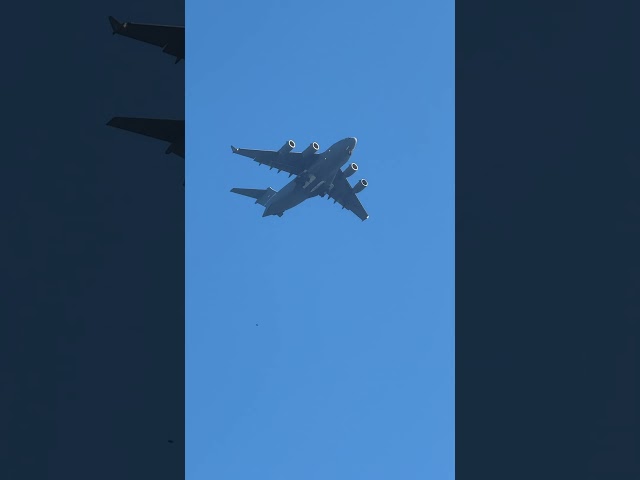 U.S. Air Force C17 landing in TLV Israel, July 2026. #aviation #planespotting #usaf