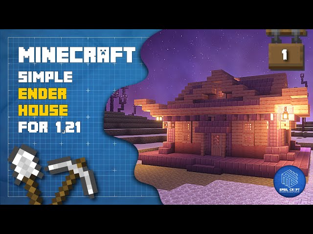 Minecraft: Simple End House Tutorial for 1.21! #1