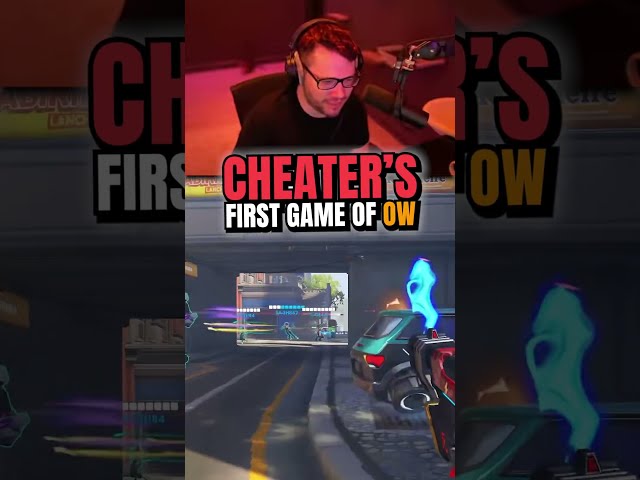This cheater had never seen a D.va bomb until now