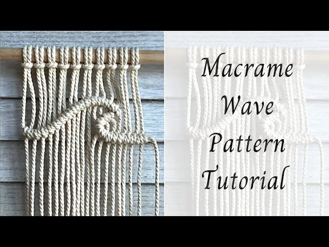 Macrame wave pattern
