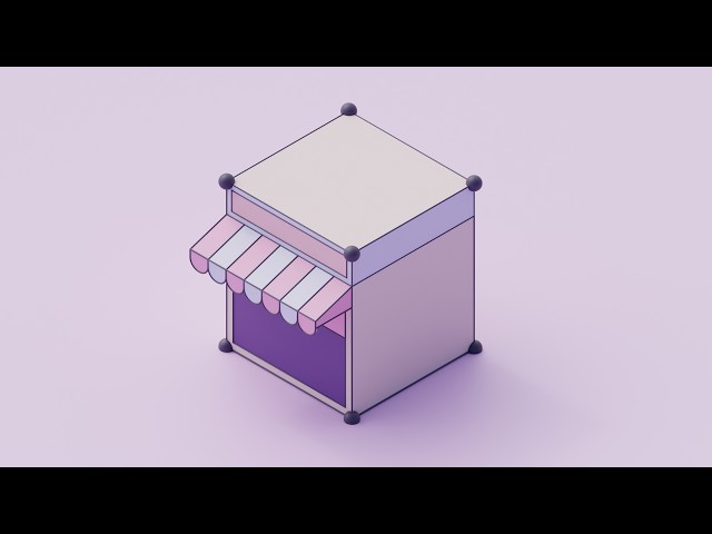 Model a Simple Isometric Cafe In Blender - Series 1
