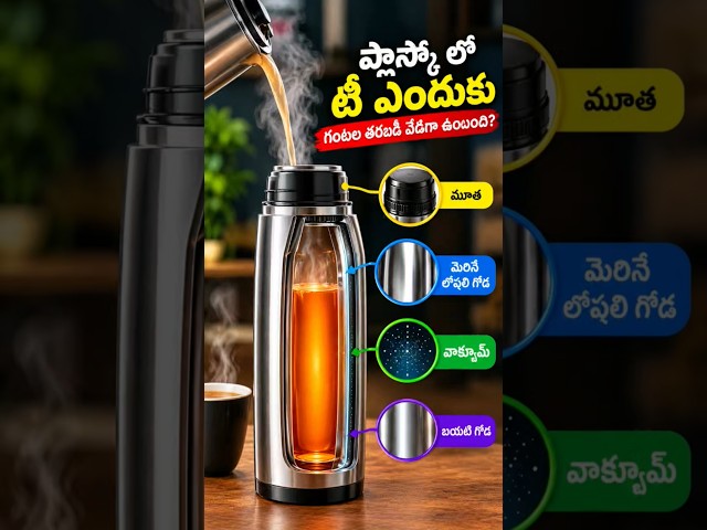 ఫ్లాస్క్‌లో టీ గంటల తరబడి వేడిగా ఎలా ఉంటుంది? 🤯 |