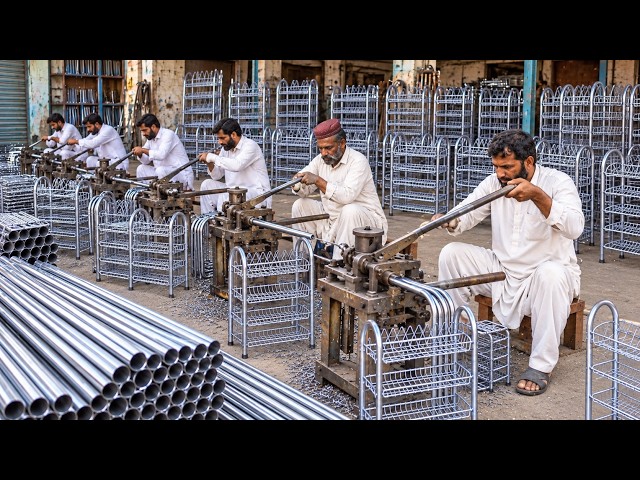 Amazing Manufacturing Process of Hanger Stand From Scratch in Old Factory | Mass Production