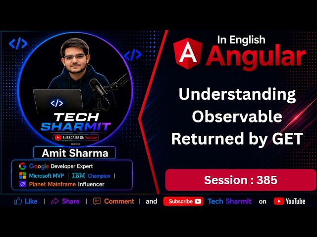 Observable Returned by GET Api in angular in English | Angular Tutorial (Ep-385)
