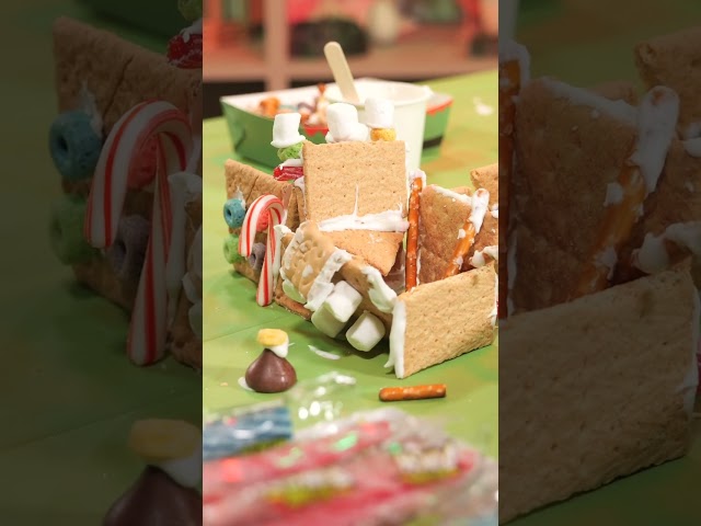 Gingerbread house built by Exploration Place staff