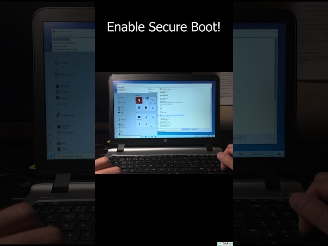 Enable Secure Boot #windows10 #windows10installation #windows10tutorial