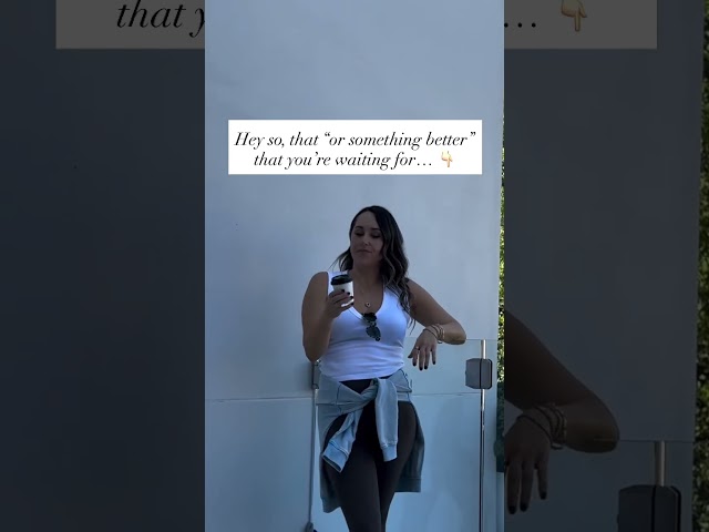 Don't "Wait" For Something Better