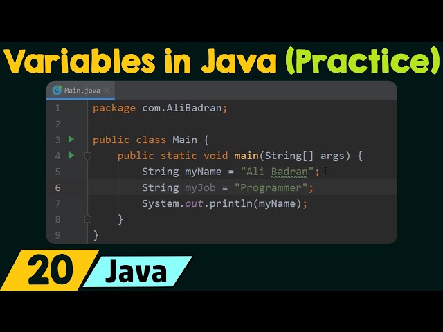Variables in Java - Practice