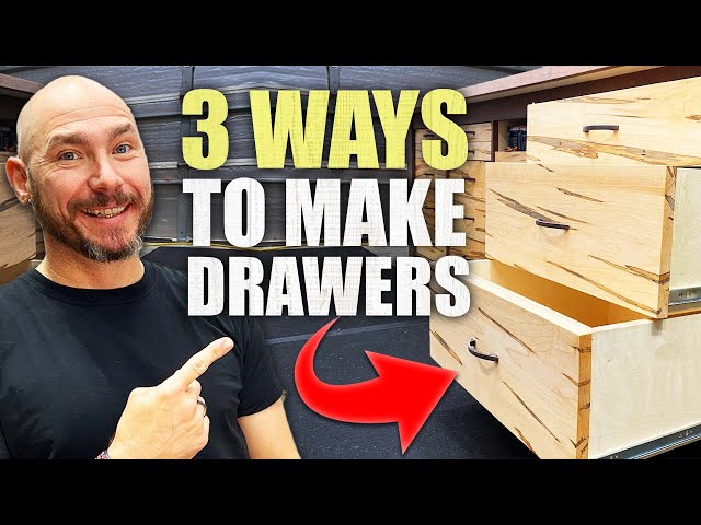 3 Ways To Build EASY DIY Drawers | Good, Better, Best