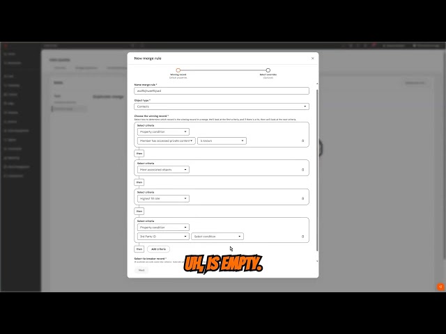 How to Set Up Custom Merging Rules in HubSpot