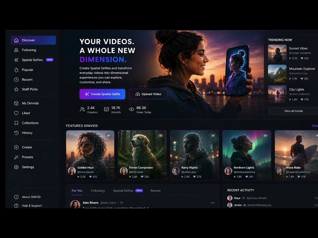 DIMVID Dimensional Video