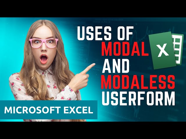 Excel VBA: Uses of Modal and Modales Userform by Code with JSA