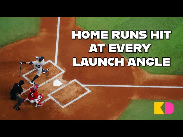 EVERY Launch Angle an MLB Home Run Has Been Hit At 
