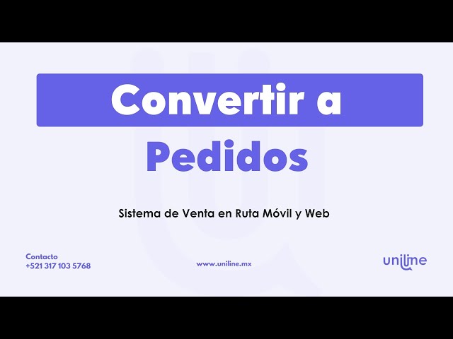 Preventa | 2.Convertir a Pedidos Proceso Preventa