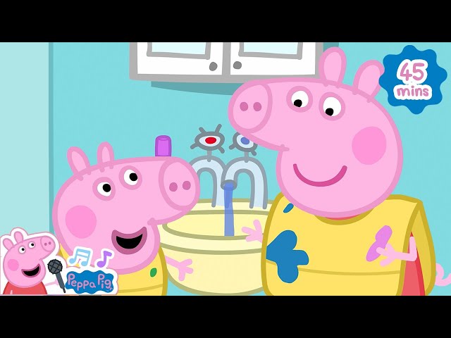Peppa Pig Music | Wash Your Hands  | Healthy Habits | Nursery Rhymes & Kids Songs | Baby Video