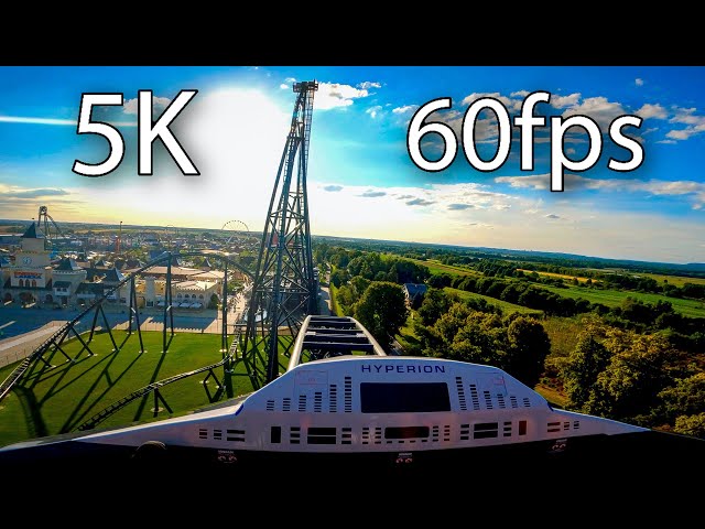 Hyperion front seat on-ride 5K POV @60fps Energylandia