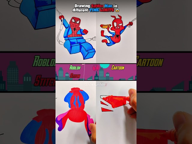 Drawing Spider-Man: Brand New Day || Tom Holland 🕷️🔥 • DIFFERENT STYLE✍