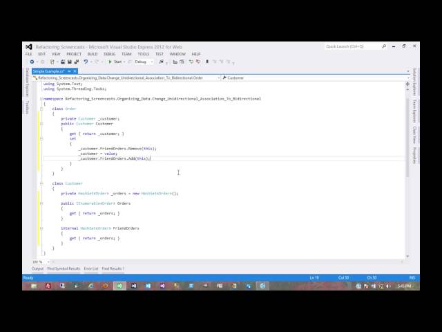 Change Unidirectional Association To Bidirectional