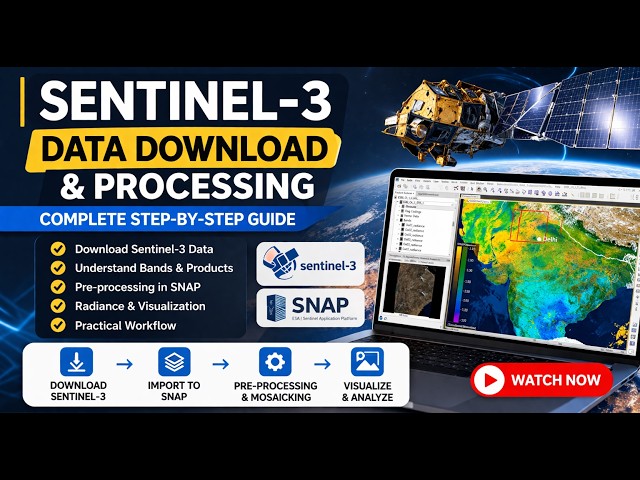🚀 Sentinel-3 Data Download & Processing Explained! 🌍📡