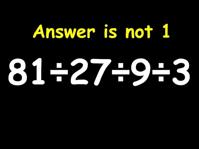 This Simple Math Mistake Fools Everyone!