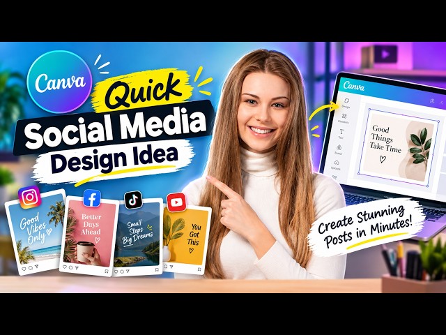 Social Media Post Design Canva Tutorial 2026