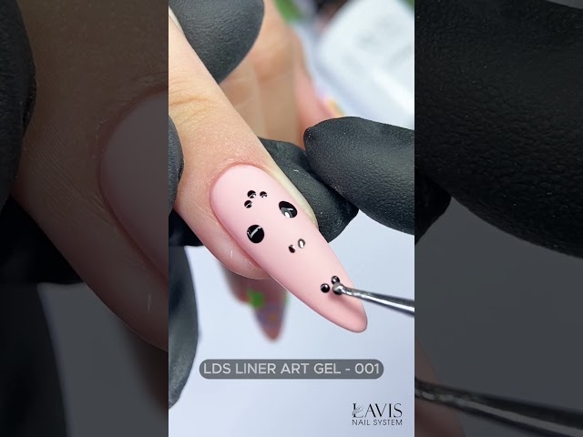 Colorful Line Art Flower Nail Design by LAVIS Gel Polish #fallnails #flowers