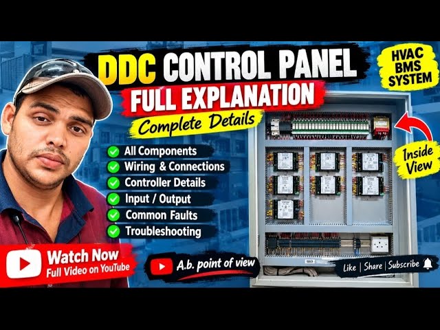 DDC Panel Complete Wiring & Troubleshooting Explained | HVAC BMS Control Panel