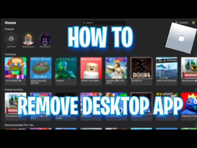 How To Remove Roblox Desktop App - Remove Roblox Beta App *Still Working*