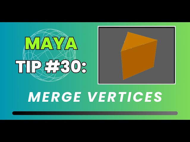 Maya Quick Tip #30: Merge Vertices