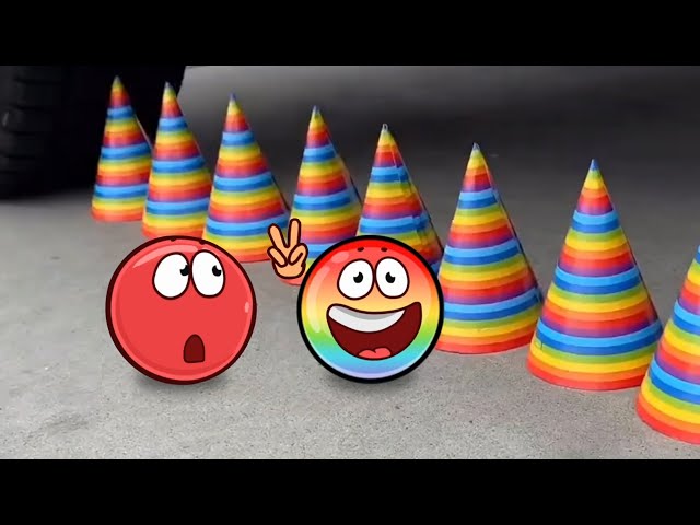Red Ball 4 Animation | Red Ball In Real Life With Color Ball Ep 4