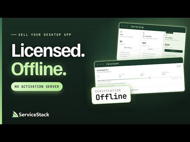 Desktop App Licensing That Works Offline, Forever