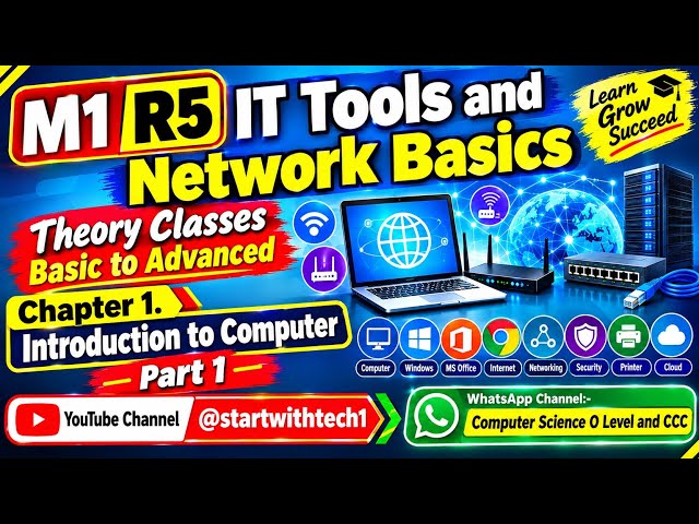 Introduction to computer M1 R5 basic to advanced theory class 