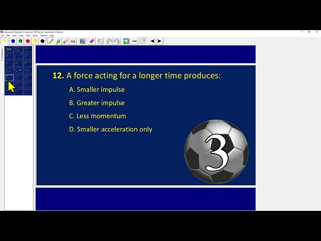 QUIZ ON FORCE MOMENTUM AND IMPULSE