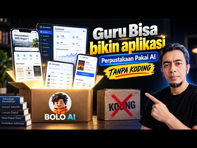Tanpa Coding! Guru Bisa Bikin Aplikasi Perpustakaan Pakai AI