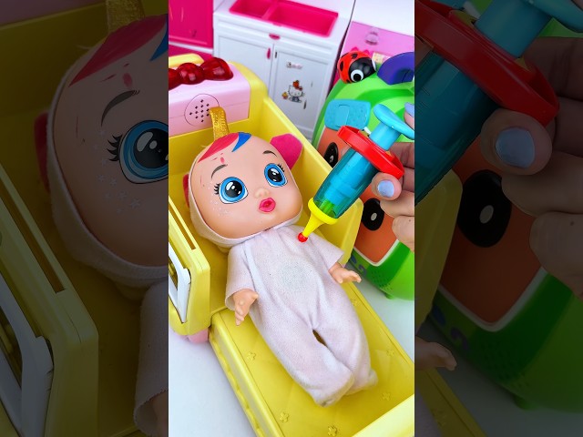 ASMR Unboxing Cocomelon & Pinkfong Ambulance Doctor Set I Satisfying Toy Sounds & Pretend Play