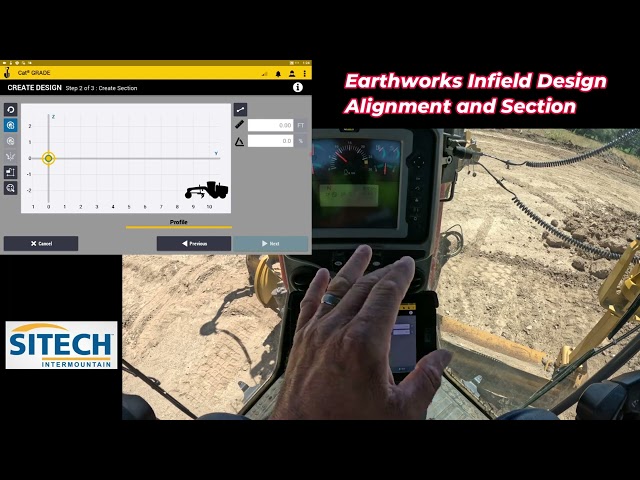 Earthworks Infield Design  Alignment and Section  Create and Access Road