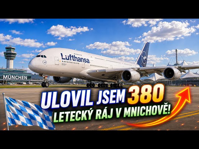 ✈️ULOVIL JSEM AIRBUS A380 OD LUFTHANSY V MNICHOVĚ! Neuvěřitelný spotting den! 🔥😱