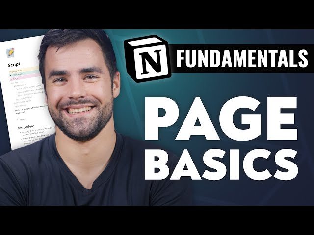 Notion Fundamentals: How to Create and Edit Pages
