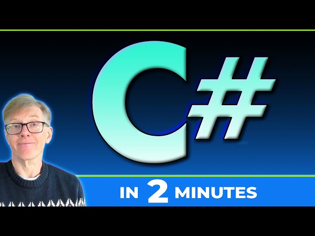 C# Programming Explained (in 2 Minutes)