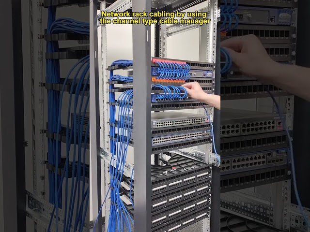 Network cabling by using the channel type cable manager is the most up-to-date cabling solution.